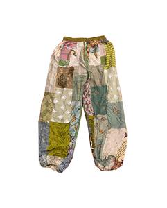 Ensemble deux pièces pour la saison estivale Pantalon sarouel en patchwork pour hommes Taille élastique délavée Streetwear Poches Festival Wear-Vente en gros - Product Image 4