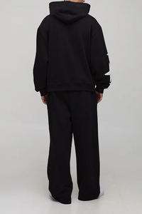 French Terry Tracksuits Puff <b>Printing</b> Oversized Tracksuits Fleece Fashion Oversized Set Blank Tracksuits Men Casual Jogger Suits - Product Image 2