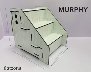 Escalier pour animaux de compagnie moderne, solide, multi-niveaux et respirant, mobilier d'intérieur pour chats, marches d'escalade faciles, accès sécurisé au salon - Product Image 3