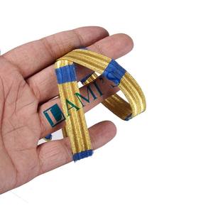 Trenzas uniformes doradas de alta calidad, alambre de encaje ceremonial de moda personalizado, encaje de trenzas francesas a la venta - Product Image 3