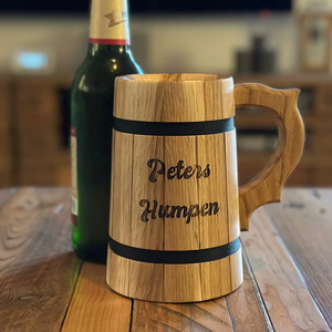 Wooden Beer Mug for the Bold Handmade Durable and Ready to Hold Your Favourite Cold Craft Beverage - Product Image 1
