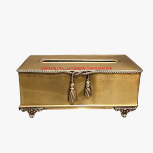 กล่องทิชชู่โลหะสีทองคุณภาพดีที่สุดออกแบบอย่างยอดเยี่ยมตกแต่งโต๊ะในบ้านกล่องทิชชู่ที่ใส่ผ้าเช็ดปากอุปกรณ์เสริม - Product Image 1