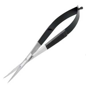 Mejores ofertas Tijeras de acero inoxidable con resorte extra para manicura Recorte de cejas Micro curva Bordado de cutículas Cuidado personal afilado - Product Image 4