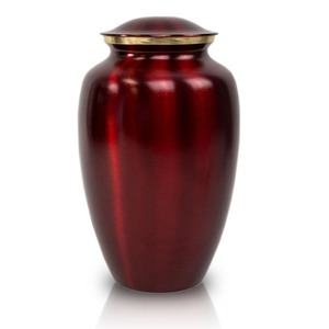 Urna de cremación de metal hecha a mano de estilo americano de nuevo diseño elegante Material de latón de Rabeh Export para cenizas humanas - Product Image 3