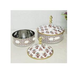 Decoración redonda para mesa de comedor, cazuela de acero inoxidable, olla caliente, cazuela con tapa superior, olla calentada - Product Image 1