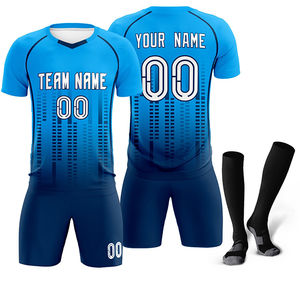 Nouvel arrivage : Tenue de football personnalisable avec logo, service OEM, nouveau design de maillot et short de football pour adultes et jeunes. - Product Image 4