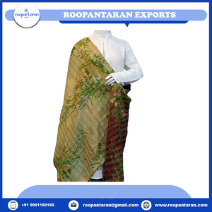 Écharpe en Soie Kantha Réversible en Coton de Haute Qualité, Faite à la Main, Style Fantaisie, Confort et Élégance Assurés – Meilleur Prix - Product Image 4