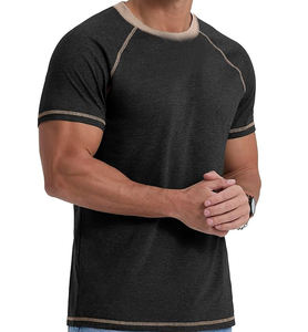 T-shirts pour hommes de haute qualité Meilleure vente Look outclass Hommes Acid Wash T Shirt Solid Premium Quality Stylish Look - Product Image 5