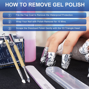 Lima de Pies Profesional Más Vendida y Empujador de Cutículas de Doble Cara de Acero Inoxidable para el Cuidado de las Uñas - Product Image 4