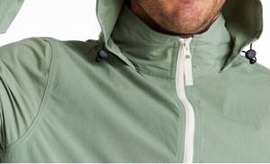 Outwear <b>Camping</b> Hooded Windproof Waterproof Resistance Sports Breathable Polyester Couple Suit Zip up <b>Windbreaker</b> Jacket for Men - Product Image 3