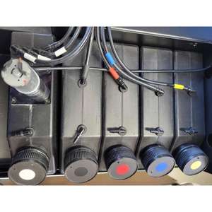 Black 90 Degrees Right Angles Cap Connector Pack of 6 for 1/8\" Plastic UV Ciss Hose Tubing Jugs Compatible 1/8\" Plastic Hose - Product Image 1