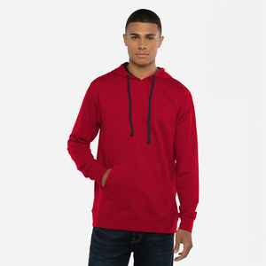 Next Level Apparel Unisex Hoodie Red/Black High Quality Custom Logo Unisex Cotton Winter Hoodie Men's Sweatshirt - Product Image 2