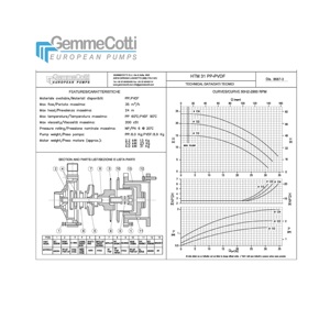 Pompe centrifughe magnetiche industriali modello h231 PP PVDF con motore 2,2, 3 o 4kw in plastica per la movimentazione dell'acido pompa dell'acqua - Product Image 3