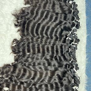 Extensions de Cheveux Remy Vietnamiens 100% Naturels, Qualité Supérieure, Double Trame, Lisses et Ondulés, Noir Naturel, 100% Cheveux Humains, Vente en Gros - Product Image 4