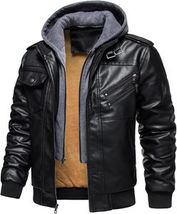 Chaqueta de Cuero Genuino para Hombre, Estilo Moderno 2026, con Pelo de Vaca sobre Cuero, Cuello Alto, Personalizada, de Primera Calidad, para Otoño - Product Image 5