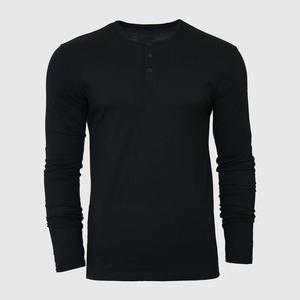 เสื้อยืดผู้ชายแบบเต็มตัวทำจากผ้าฝ้ายนุ่มและกระดุมสามเม็ดแบบคลาสสิก - Product Image 2