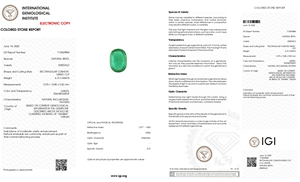 เบาะพลอย6.15กะรัต IGI รับรองมรกตตัดหลวม13.50x10.50มม. แซมเบียอัญมณีสำหรับเครื่องประดับที่ดีขายส่ง - Product Image 3