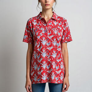 Ropa deportiva Stripe Line Polo Shirt Mujeres Jogging Turn Down Collar Camisas de manga corta Sublimación Golf Polo Shirts Ladies - Product Image 5