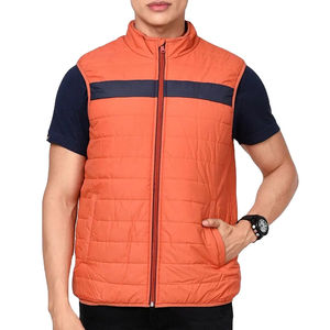 Gilet matelassé pour hommes Gilet à capuche amovible Gilet d'hiver pour l'extérieur Gilet rembourré léger pour l'extérieur Veste sans manches - Product Image 1
