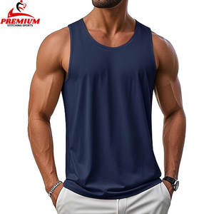 Camiseta sin mangas de algodón de talla grande para hombre, camiseta sin mangas para entrenamiento de gimnasio, Camiseta deportiva sin mangas para culturismo - Product Image 3