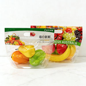 Bolsa Doypack Transparente con Cierre y Asa, Personalizada con Impresión, Precio de Fábrica, para Frutas y Verduras Frescas - Product Image 4