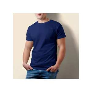 T-shirt pour homme de qualité supérieure 100% coton 180 GSM Col rond classique Tissu respirant et doux Parfait pour un usage quotidien - Product Image 6