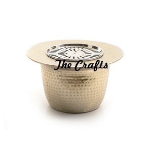 Calentador de tetera martillada de acero inoxidable de primera calidad, calentador Dallah para el hogar y el restaurante, utensilios de cocina, calentador Dallah - Product Image 4