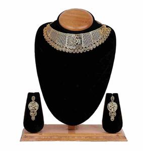 Venta al por mayor de joyería de boda ortodoxa tradicional 14K 18K 24K chapado en oro de latón gargantilla collares conjunto de oro de moda lleno - Product Image 1