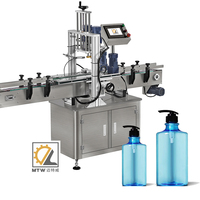 Machine de capsulage automatique à haute productivité pour bouteilles, bocaux, cosmétiques, produits chimiques, aliments et boissons, moteur électrique MTW