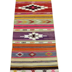 Alfombras Modernas Hechas a Mano con Patrón Geométrico, Acolchadas, Tejido Plano, Lavables y Ecológicas para el Hogar y Picnic - Product Image 1