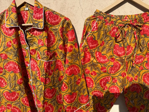 Conjunto de pijama de algodón de nueva moda Conjunto de algodón de verano Conjunto de ropa nupcial Fiesta nupcial Pijama de despedida de soltera - Product Image 3