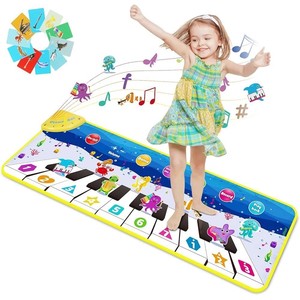 Tappetino Musicale Elettronico per Bambini da 43\" con Pianoforte Touch, Giocattolo a Batteria con Strumenti Musicali per Neonati e Bambini - Product Image 3