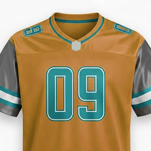 Camiseta de Fútbol Americano Clásica Retro de Malla Transpirable con Cuello en V para Adultos, Ropa Deportiva de Poliéster - Product Image 4