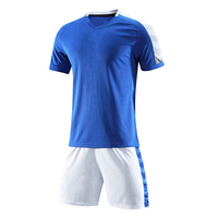 Ensemble d'entraînement de football unisexe quatre saisons à séchage rapide, confortable et de haute qualité, vêtements de sport à manches courtes pour la course et le football