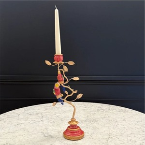 Porte-bougie en métal de luxe, feuille d'or, branche d'olivier, chandelier conique pour mariage, décoration de la maison, vente en gros de porte-bougie en métal - Product Image 6