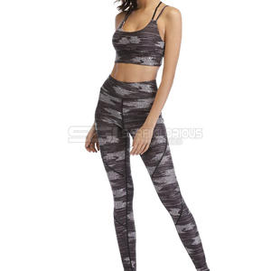 Conjunto Deportivo para Mujer, Leggings de Cintura Alta sin Costuras, Leggings Levanta Glúteos con Sujetador Deportivo a Juego - Product Image 1