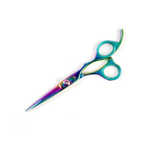 Venta al por mayor de alta calidad púrpura de acero inoxidable tijeras de corte de pelo Punta de hoja afilada tijeras de estilismo de peluquero - Product Image 4