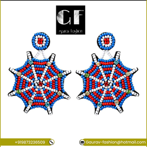 Boucles d'oreilles créoles de Bohême faites à la main Bijoux ethniques en argent avec perles de cristal en fil pour femmes Acheter maintenant au meilleur prix - Product Image 5
