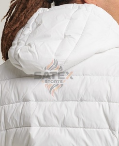 <b>Mens</b> Winter Warm Hooded Puffer Jacket Lightweight Water Resistant Quilted Outdoor <b>Coat</b> Wholesale Custom OEM - Product Image 4