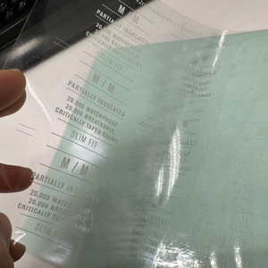 Autocollants d'étiquette volante d'emballage transparents étiquettes d'étiquette résistantes à l'eau informations anti-rayures durables accessoires guide de taille étiquette extérieure - Product Image 5