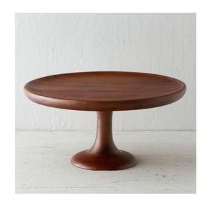 Dark Polished Home Decor Restaurant Unique Fruit Sushi Cake Dessert Round Walnut Wood <b>Plate</b> Wholesale - Product Image 6