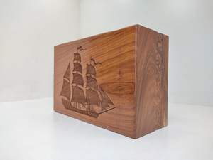 Wooden Urn For Human <b>Ashes</b> Adult Storage Box Boat Design Cremation For <b>Ashes</b> <b>Keepsake</b> For <b>Ashes</b> - Product Image 5