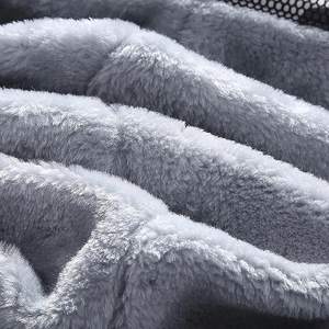Wholesale High Quality Winter Warm Custom Logo Zipper <b>Thick</b> Fleece <b>Men</b> Fur Lined <b>Hoodie</b> - Product Image 4