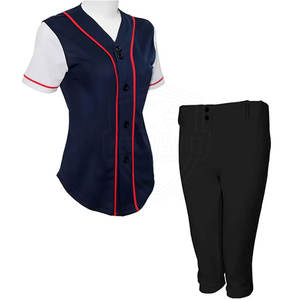Uniforme de softball sur mesure de haute qualité, uniforme de softball à boutons, uniforme de softball uni - Product Image 1