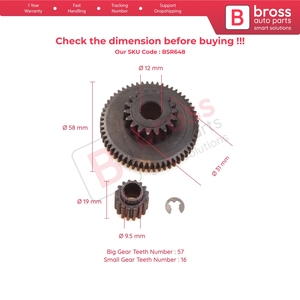 Juego de engranajes de reparación del motor del techo convertible BSR648 67618360002 para la serie 3 E30 E36 E46 1992-1999 - Product Image 5