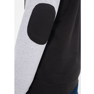 Vente en gros de sweat-shirts à capuche pour hommes en coton 100% avec surpiqûres contrastées, panneau de couleur contrastée, logo personnalisé OEM - Product Image 5