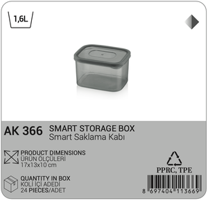 Contenedor de Alimentos Apilable Afossa de 1.6L, Libre de BPA, de Plástico PP, con Tapa Hermética, Diseño Inteligente para Almacenamiento en la Cocina - Product Image 2