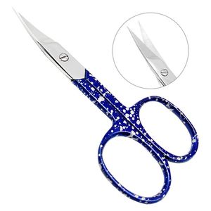 Tijeras de Manicura con Diseño Elegante, Acabado Azul Único, Tijeras para Cutículas de Uñas, Hojas Curvas de Acero Inoxidable - Product Image 6
