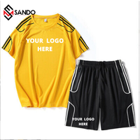 Conjuntos de Ropa Casual de Verano para Hombre con Diseño OEM y Logotipo Personalizado, Camisetas y Pantalones Cortos Transpirables, de Secado Rápido y Duraderos con Estampado