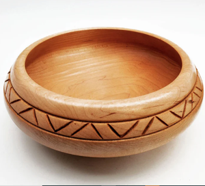 Cuenco para servir ensalada de madera de acacia pulida más vendido, estilo bohemio ecológico, utensilios de cocina de madera Natural de alta calidad, Vietnam - Product Image 4